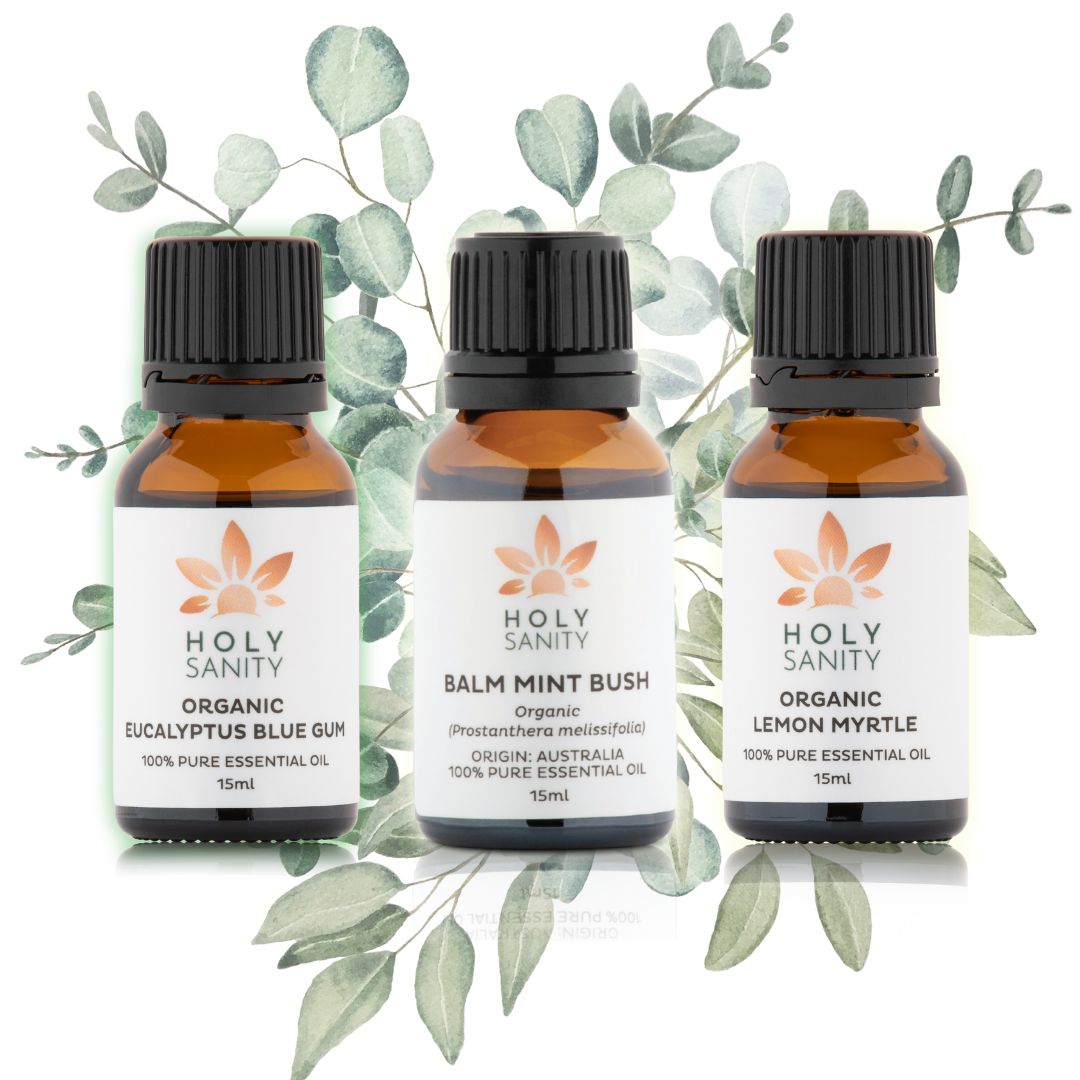 Australian Native Organic Essential Oil Bundle 15ml x 3