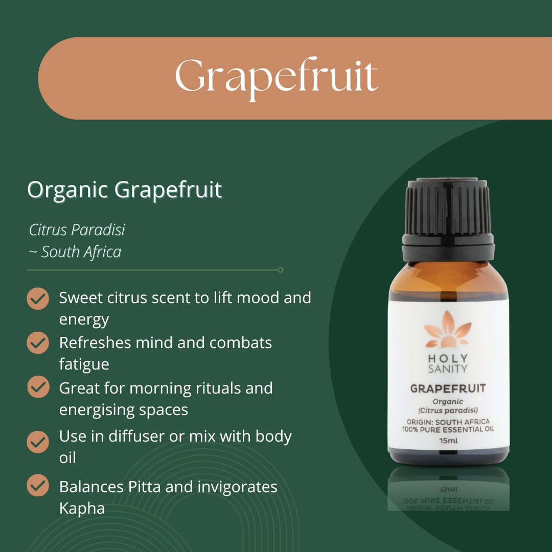 Organic Grapefruit Essential Oil 15ml