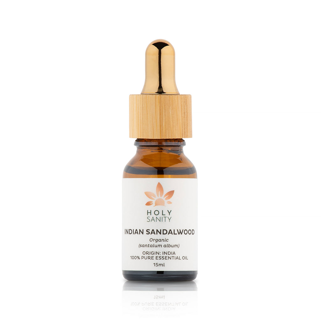 Organic Indian Sandalwood Essential Oil 15ml - Holy Sanity