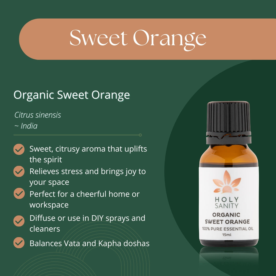 Citrus Burst Organic Essential Oil Bundle (15ml x 3)