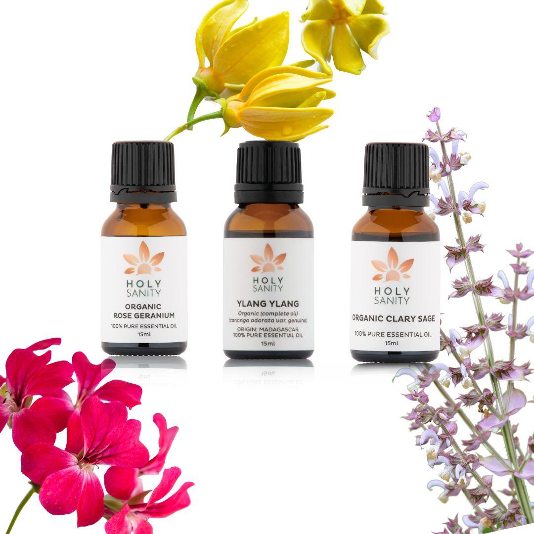 Floral Essential Oil Bundle (15ml x 3) - Holy Sanity 