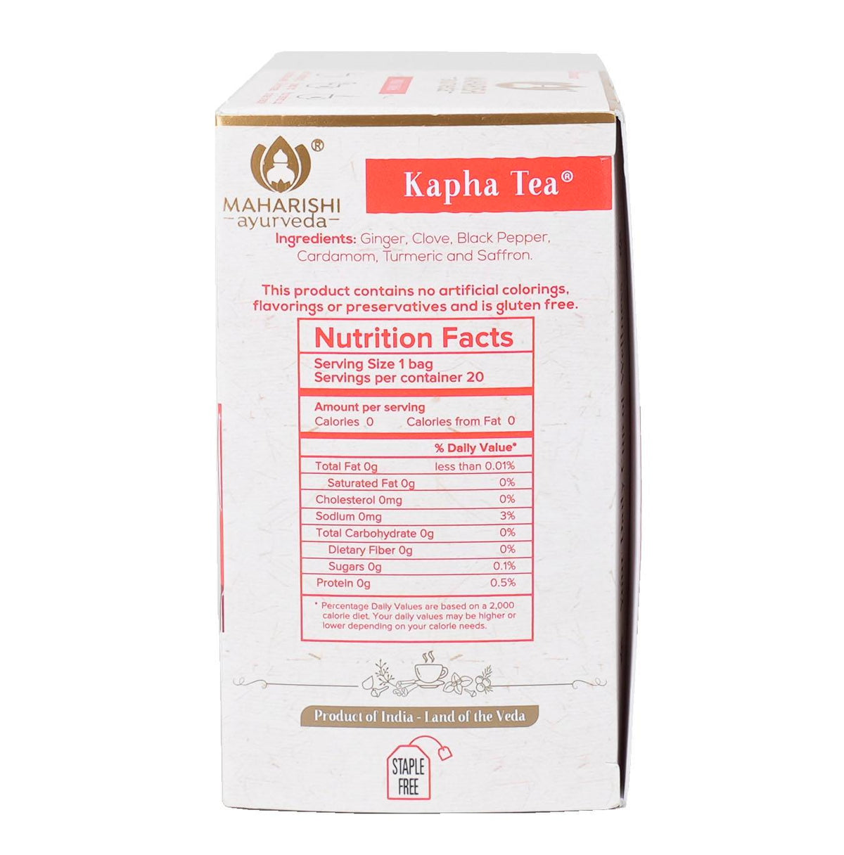Kapha Tea 20 tea bags - Holy Sanity 
