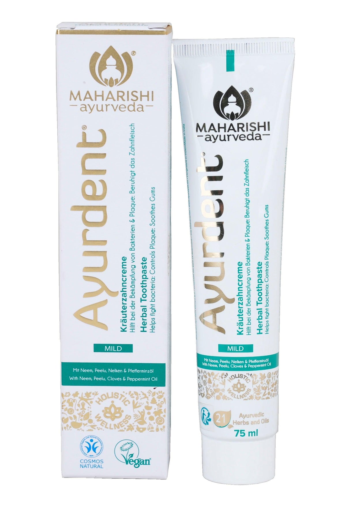 Maharishi Ayurveda Ayurdent Toothpaste Mild 75ml - Holy Sanity 