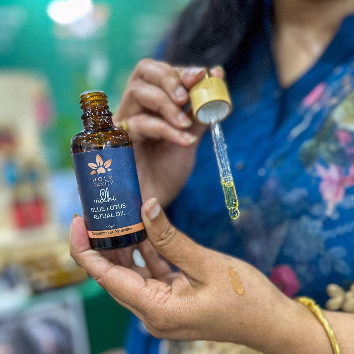 Vidhi Blue Lotus Ritual Oil 50ml - Holy Sanity 