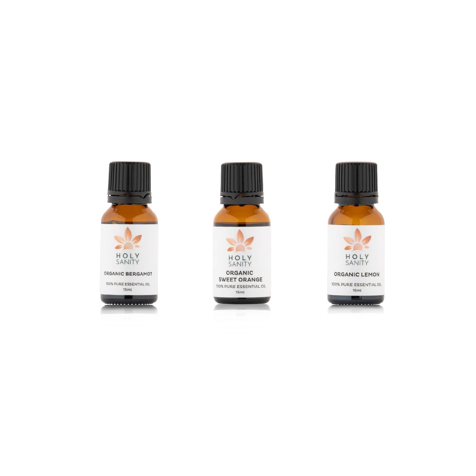 Citrus Burst Organic Essential Oil Bundle (15ml x 3) - Holy Sanity 